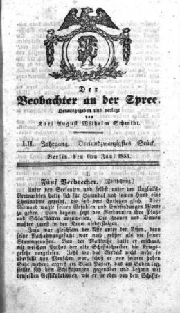 23. Stück, 6. Juni 1853