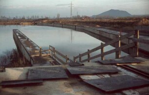 Unterer Vorhafen der Staustufe Lisdorf/Saar