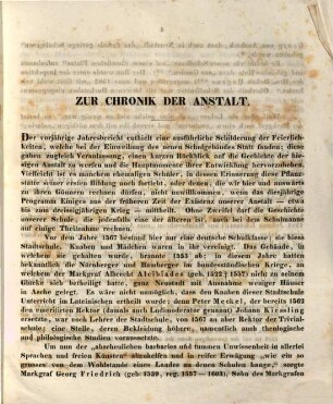 Jahres-Bericht über die Koenigliche Lateinische Schule zu Neustadt a.d.A. : bekannt gemacht am Schlusse des Studien-Jahres. 1854/55