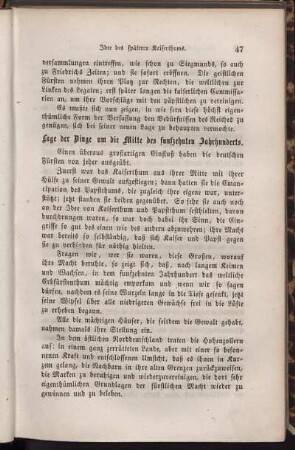 Lage der Dinge um die Mitte des funfzehnten Jahrhunderts.