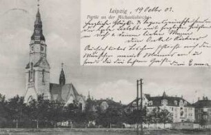 Leipzig: Partie an der Michaeliskirche
