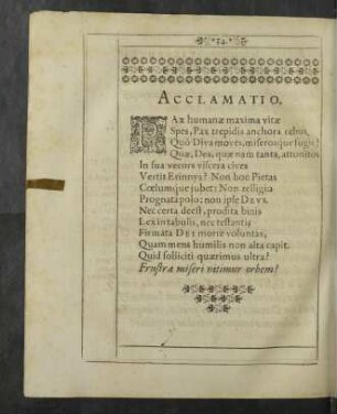 Acclamatio.