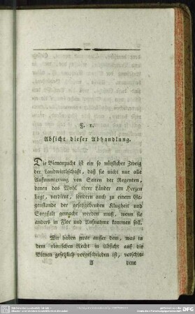 § 1. Absicht dieser Abhandlung