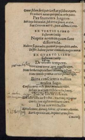 Ex Tertio Libro Fastorum Ovidii.