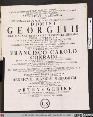 Academiae Nostrae Patriae Et Vniversae Reipvblicae Litterariae ...
