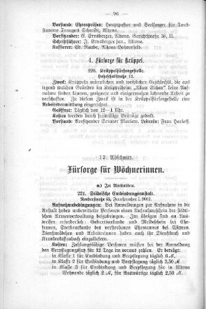 4. Fürsorge für Wöchnerinnen.