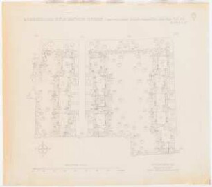 Gartenanlage Brühler Straße (Wohnungen für Belgische Besatzungsangehörige), Köln: Gartenanlagen an den Einfamilienhäusern Typ XK (Block F,G,H): Grundriss 1:200
