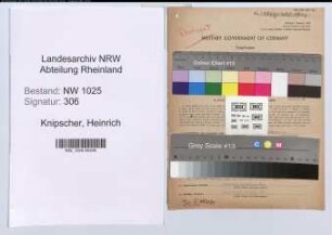 Entnazifizierung Heinrich Knipscher , geb. 31.07.1889 (Sporteinzelhaendler)
