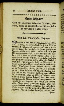 Von den erweichenden Arzneyen
