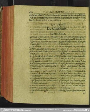 Cap. XXXVI. De Citatione