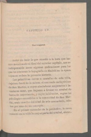 Capítulo LV. - Dos viajeros.