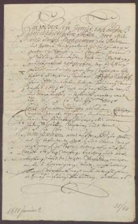 Bestandsbrief über die Gottesauer Sennerei zwischen der Landesherrschaft und Ägidio Bück.