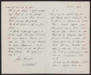 Schreiben an Hermann Muthesius (Brief)