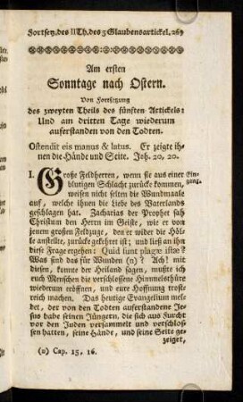 269-287, Am ersten Sonntage nach Ostern