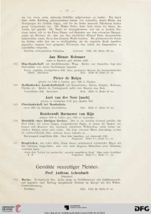 Gemälde neuzeitiger Meister (Nr. 172-220)