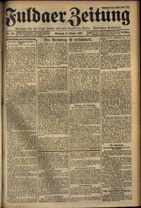 Ausgabe vom Mittwoch, den 19. Oktober 1927.