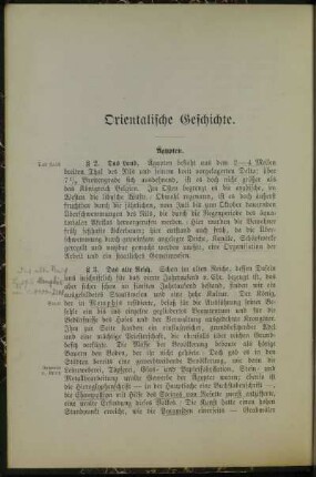 Orientalische Geschichte