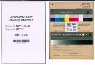 Entnazifizierung Erich Otto, geb. 05.12.1904 (Ingenieur)