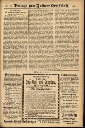 Zweite Ausgabe vom Dienstag, den 24. September 1895.