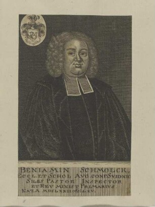 Bildnis des Beniamin Schmolck