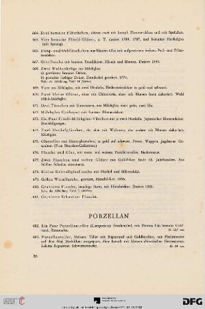 Porzellan (Nr. 682-719)