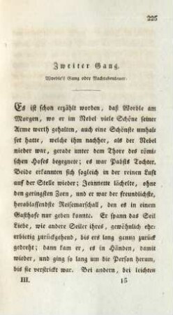 Zweiter Gang. Worble's Gang oder Nachtabenteuer
