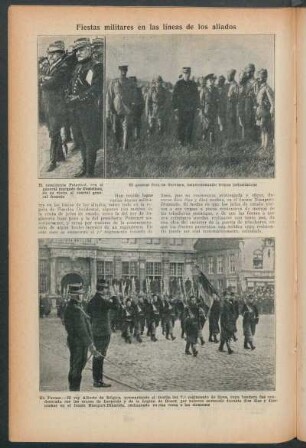 Fiestas militares en las líneas de los aliados