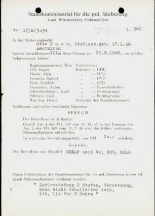 Huss, Otto