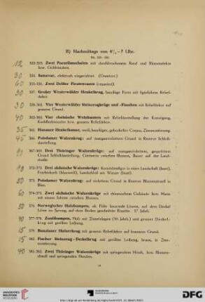 B) Nachmittags von 4 ½ - 7 Uhr (Nr. 352-550)
