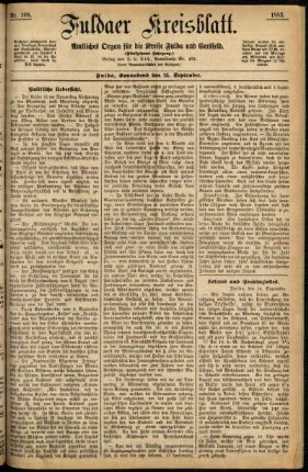 Ausgabe vom Samstag, den 15. September 1883.