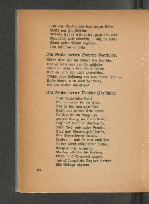 Am Grabe meiner Tochter Christiane.