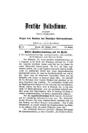 Unsere Hauptversammlung und die Presse