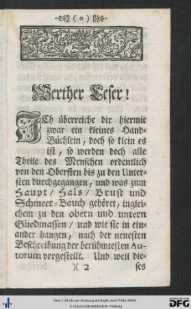 Werther Leser!