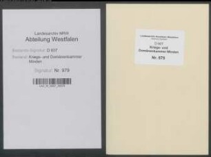 Amt Sparrenberg - Vogtei Enger: Landmessungs- und Taxationskataster