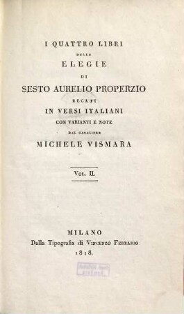 I quattro libri delle elegie, 2