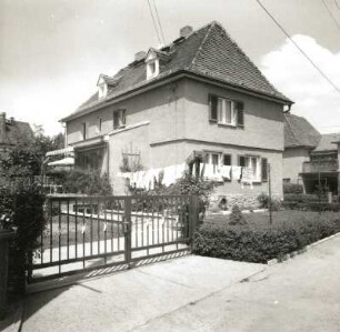 Dresden-Hellerau, Am Schützenfelde 57. Wohnhäuser (um 1910, K. Frick)