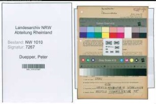 Entnazifizierung Peter Duepper , geb. 31.03.1904 (Schausteller)