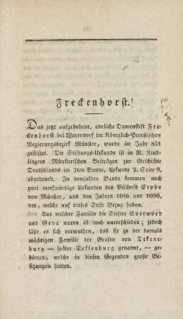 Freckenhorst.