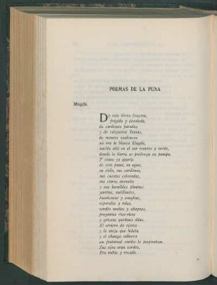 Poemas de la puna : Magda [y] Llamas