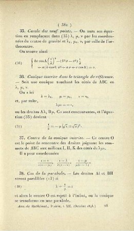 Sur un système de coordonnées triangulaires. [Fortsetzung]