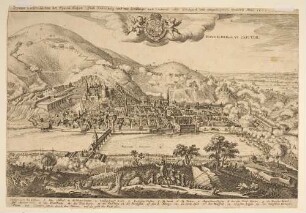 Stadtansicht mit Belagerung von 1622