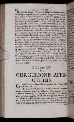 Titulus XIV. De Gurgulionis Affectibus