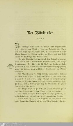 Der Rhabarber