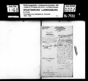 Stiftungssachen: Liegenschaften, Oberamt Brackenheim