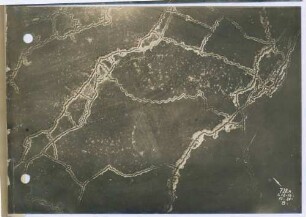 Foto des Geländes westlich von Tahure (Luftbild)