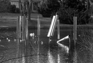 Wasserspiel-Stelen im Stadtgartensee