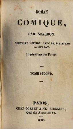 Le roman comique, 2