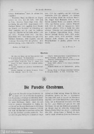 Die Parochie Ebersbrunn