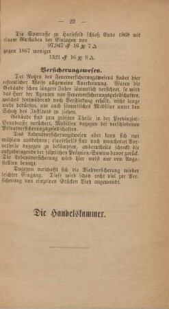 Versicherungswesen.