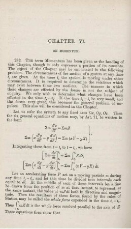 Chapter VI. On momentum.